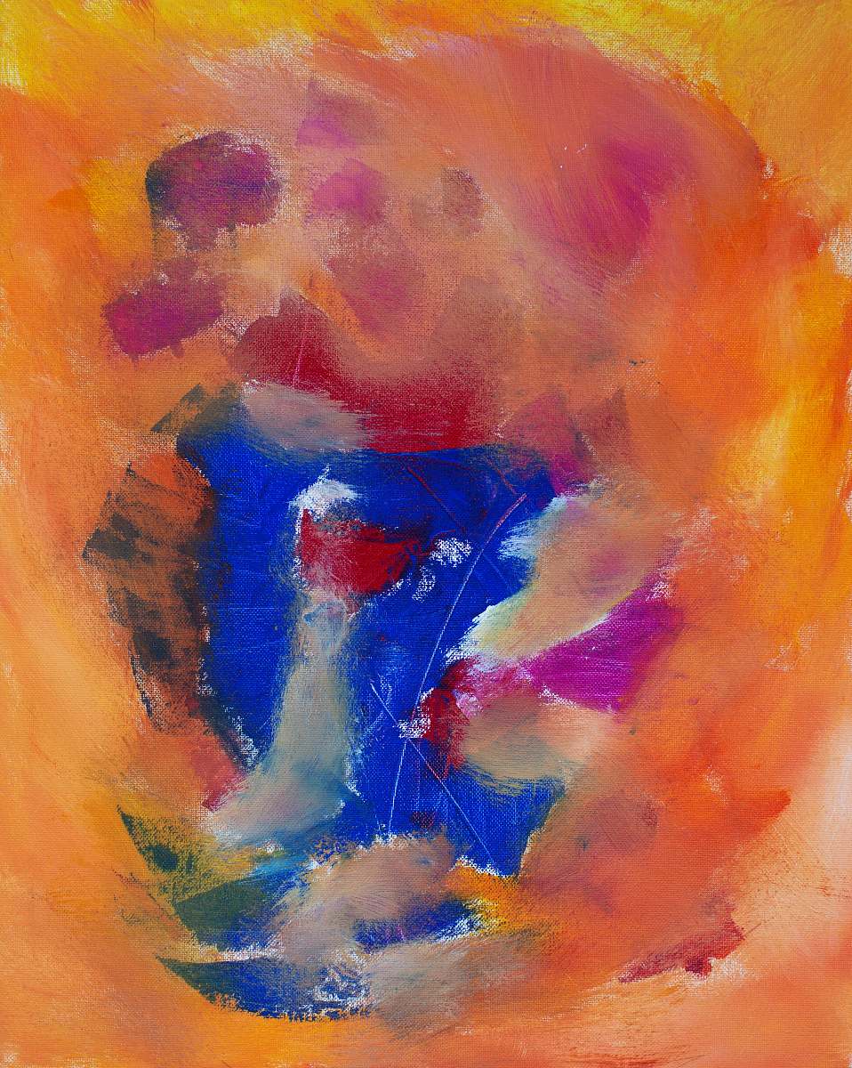 modern art multicolored abstract painting canvas